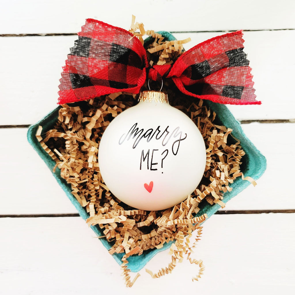 Personalized Ornaments - Memorable Marriage Proposal Idea