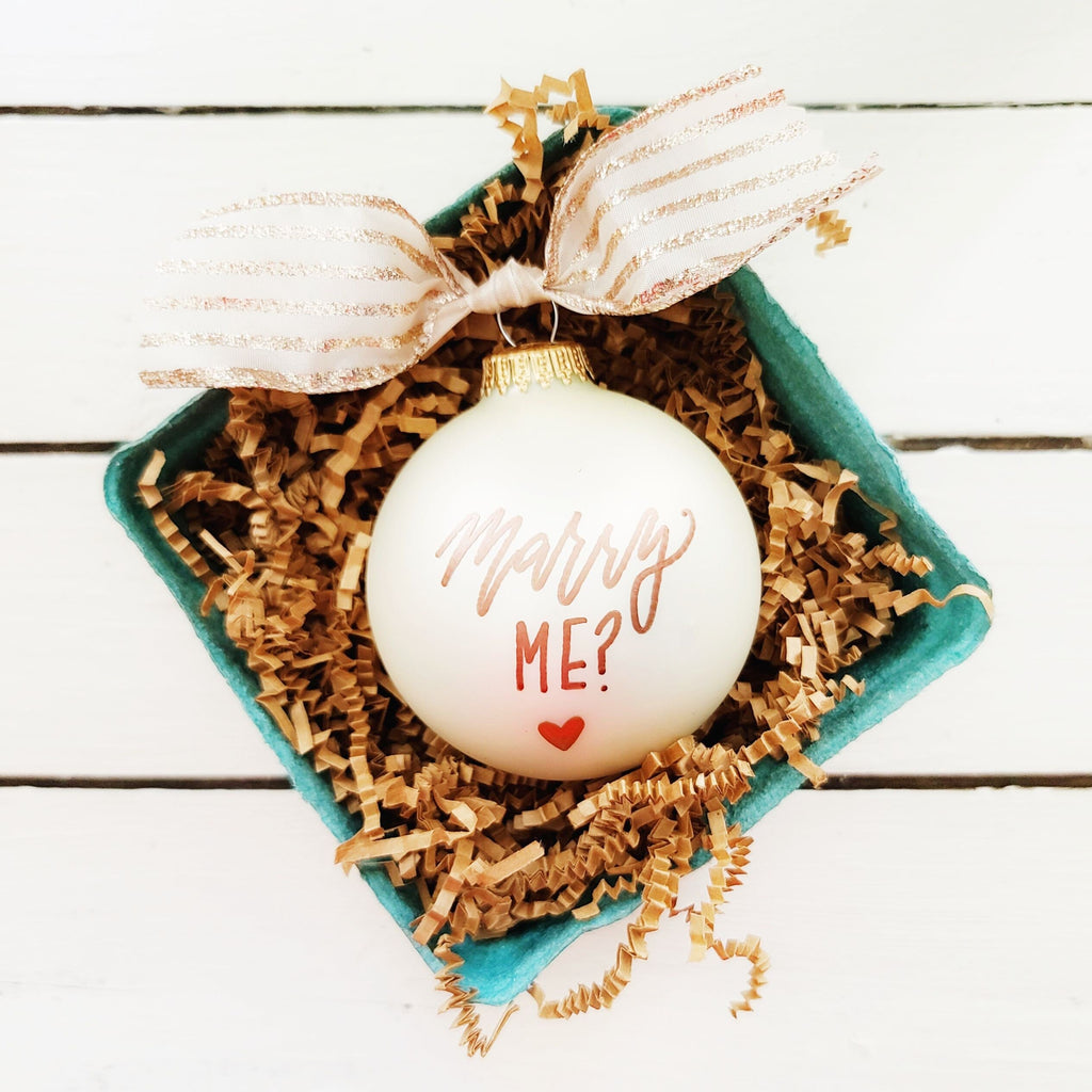 Personalized Marriage Proposal Ornament 