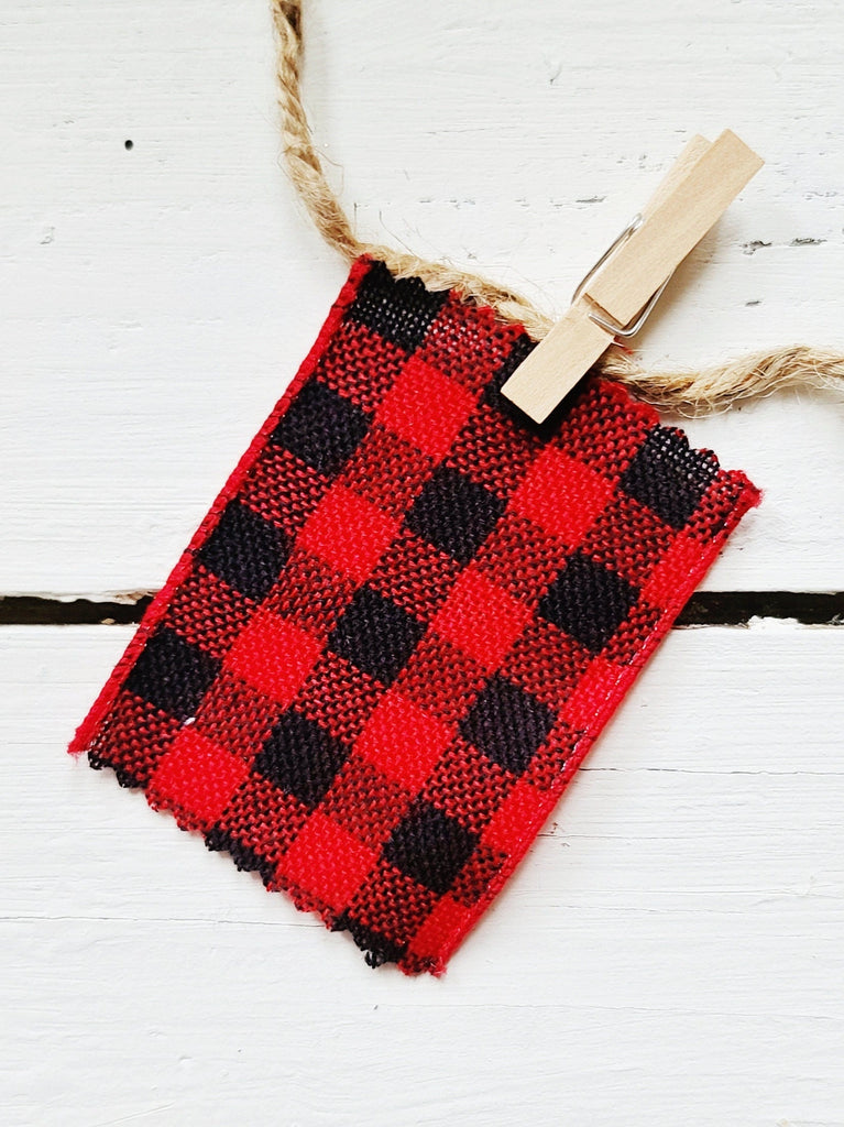 Wired Ribbon Spools - red black check plaid