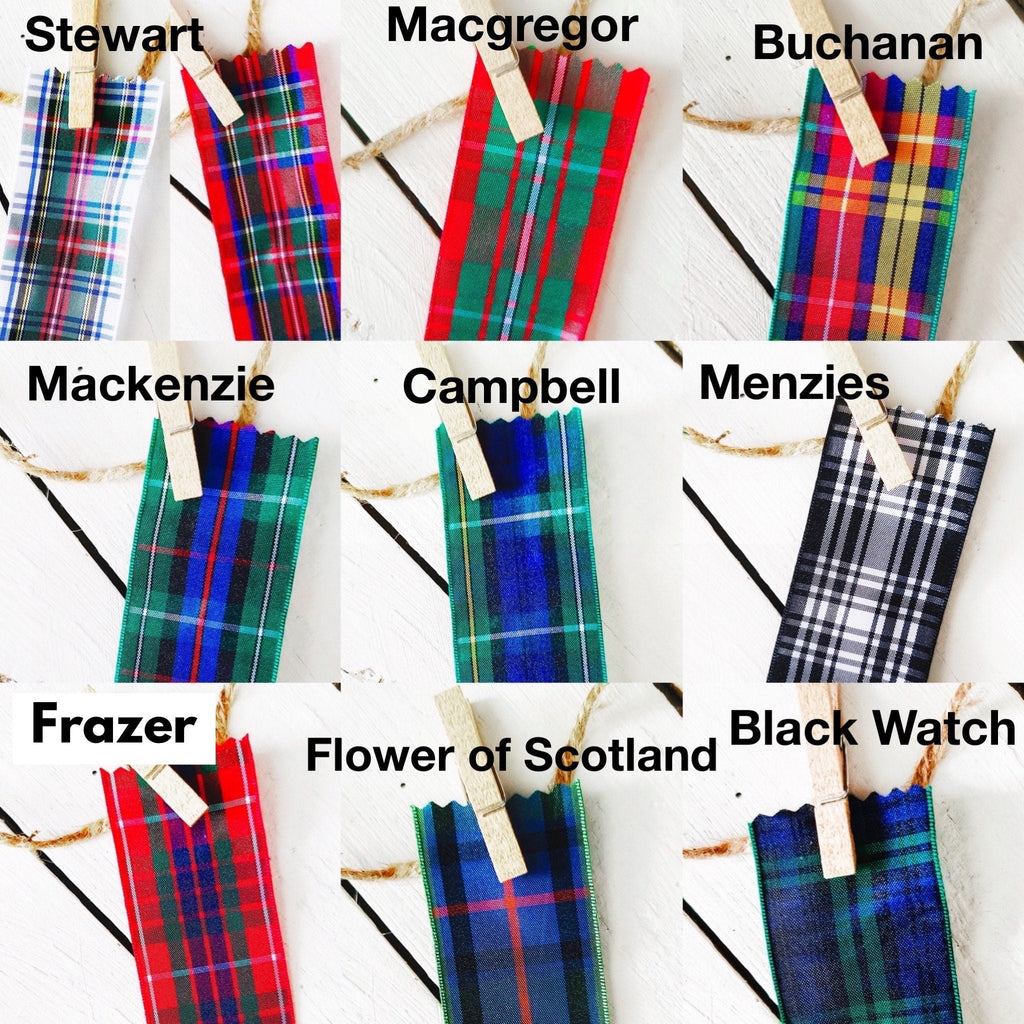 Rag Wreath - Custom Scottish Tartan Ribbon for Bows