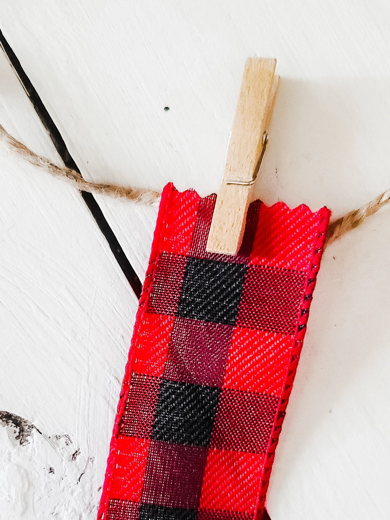 Wired Ribbon Spools - Buffalo Plaid Ribbon 