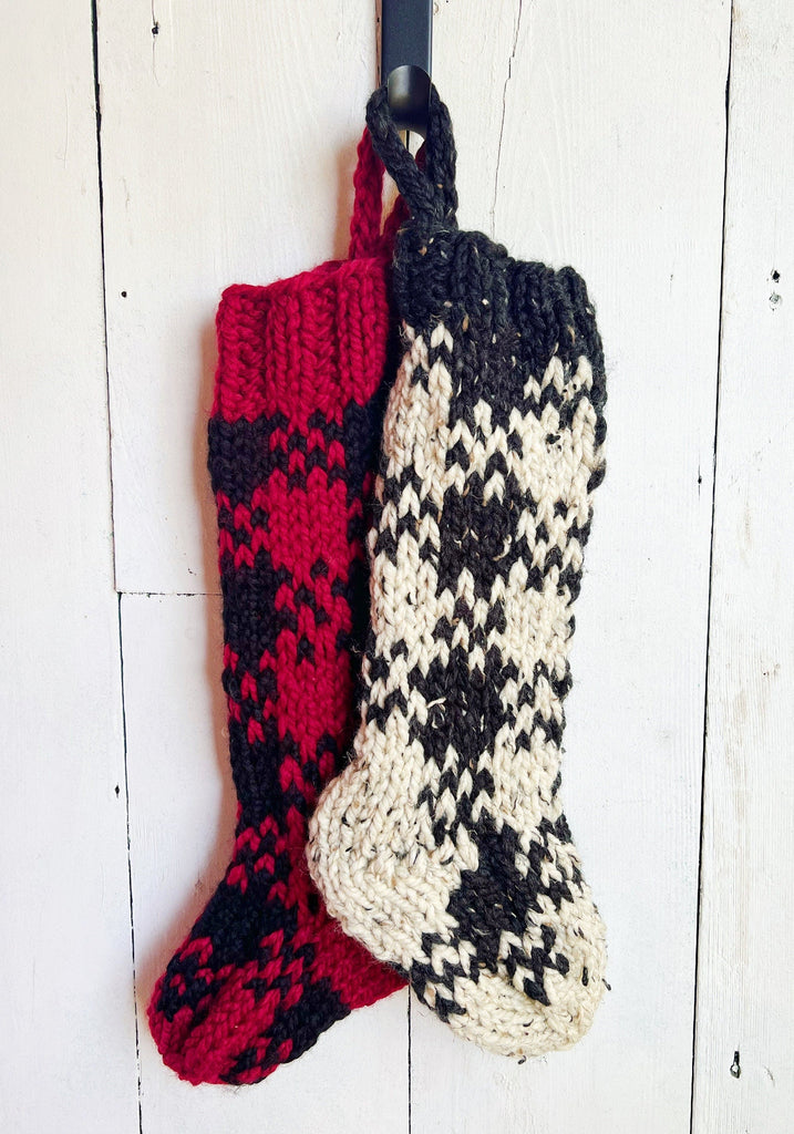 Ready To Ship Stockings - Buffalo Plaid Stocking