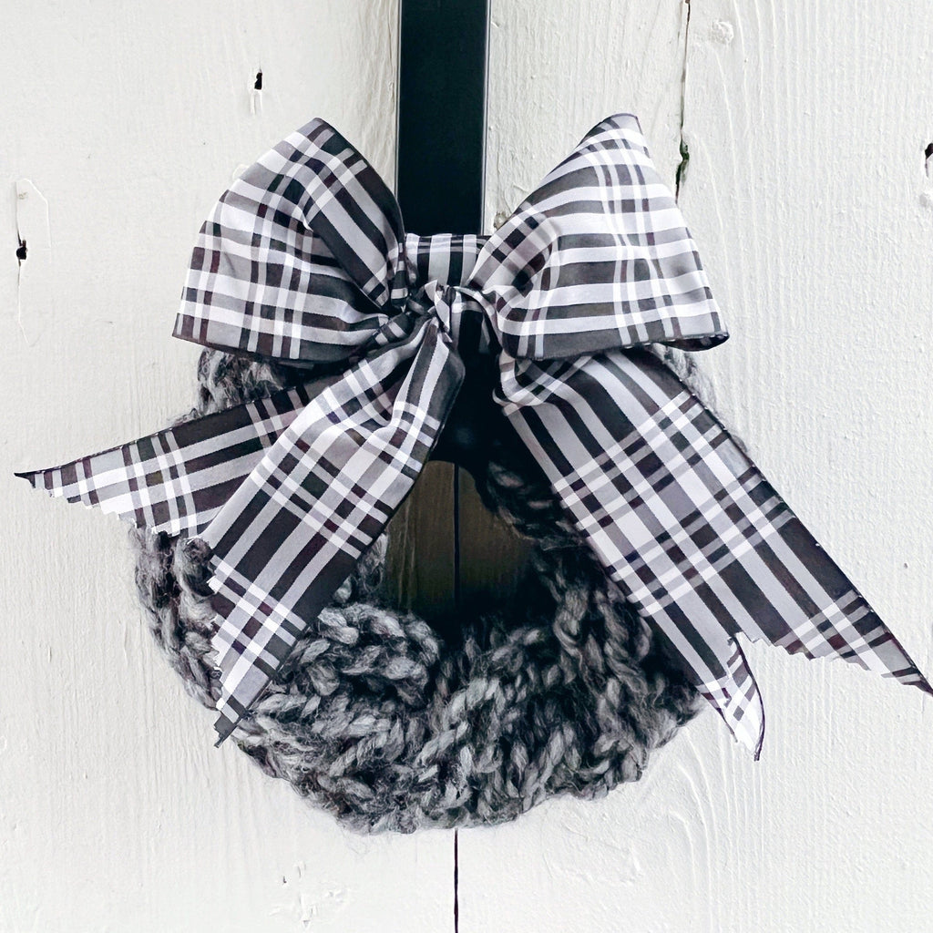 Handcrafted Tartan Wreath With Farmhouse Charm