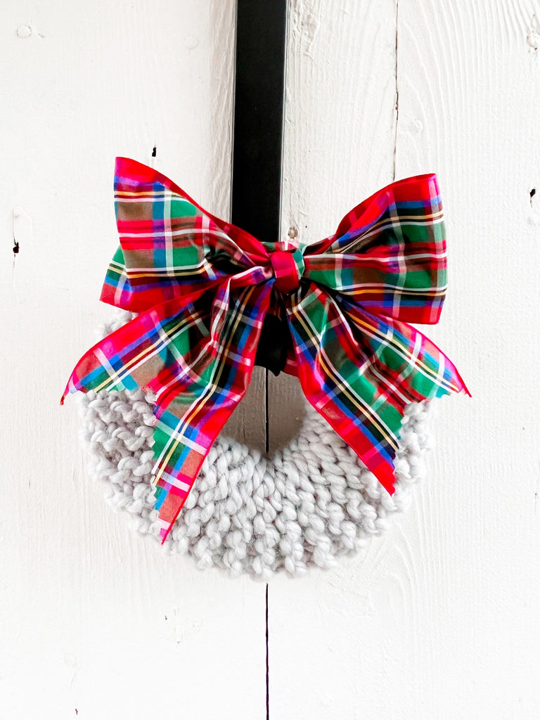 Hand Knit Wreaths - 6 Inch - Plaid Gifts From Scotland