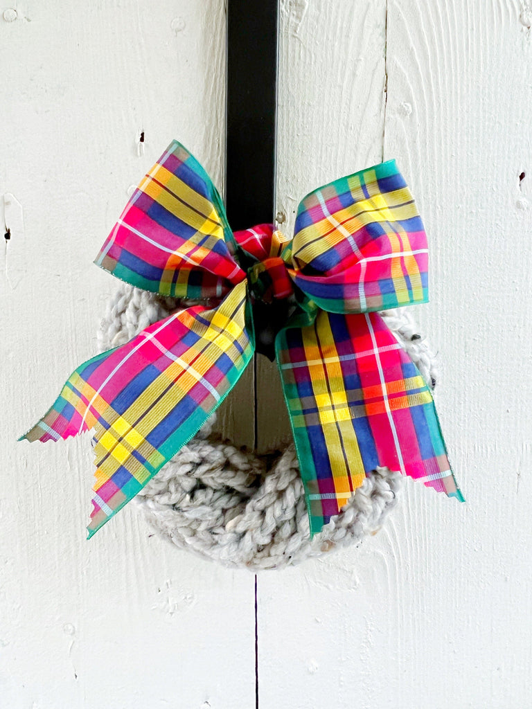 Handmade Decoration - Hand knitted wreath