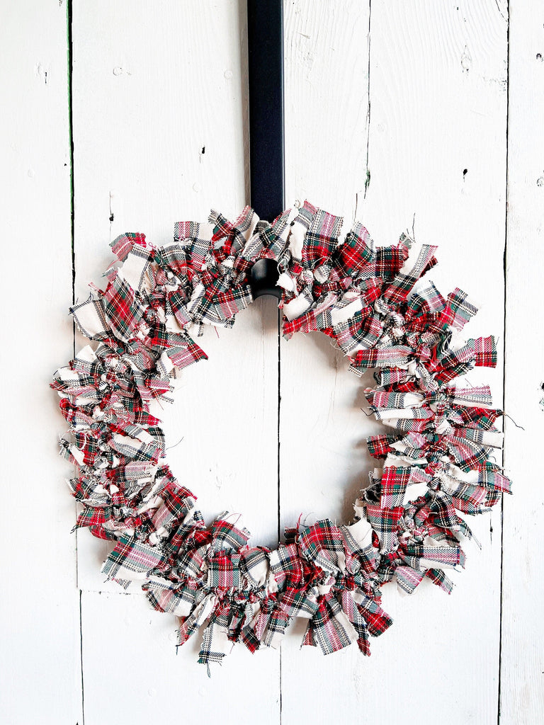 Holiday Decor For Winter Plaid Front Door Wreath