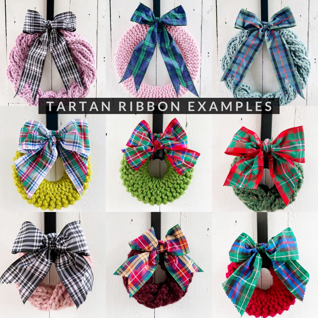 Scottish Tartan Ribbon - for Large Christmas Bows