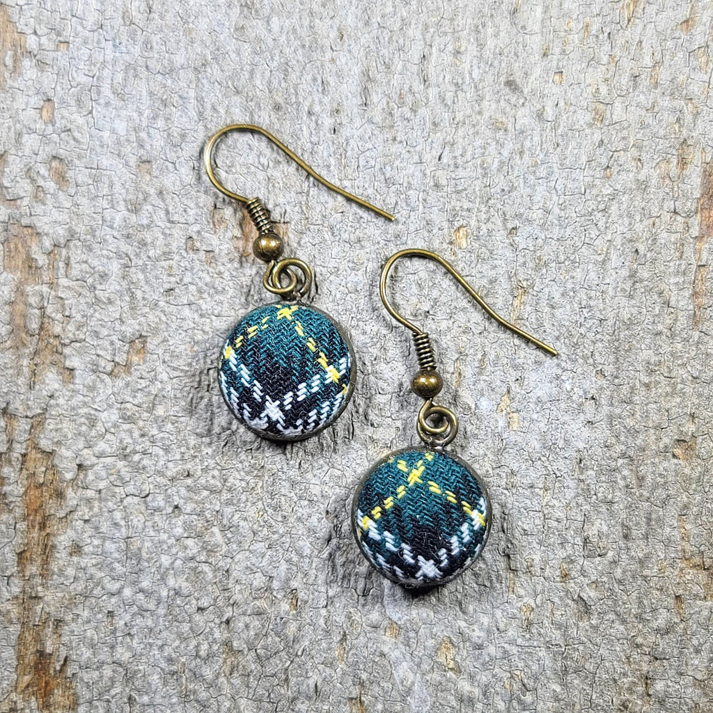 Campbell Dress Tartan - Scotland Inspired Dangle Earrings