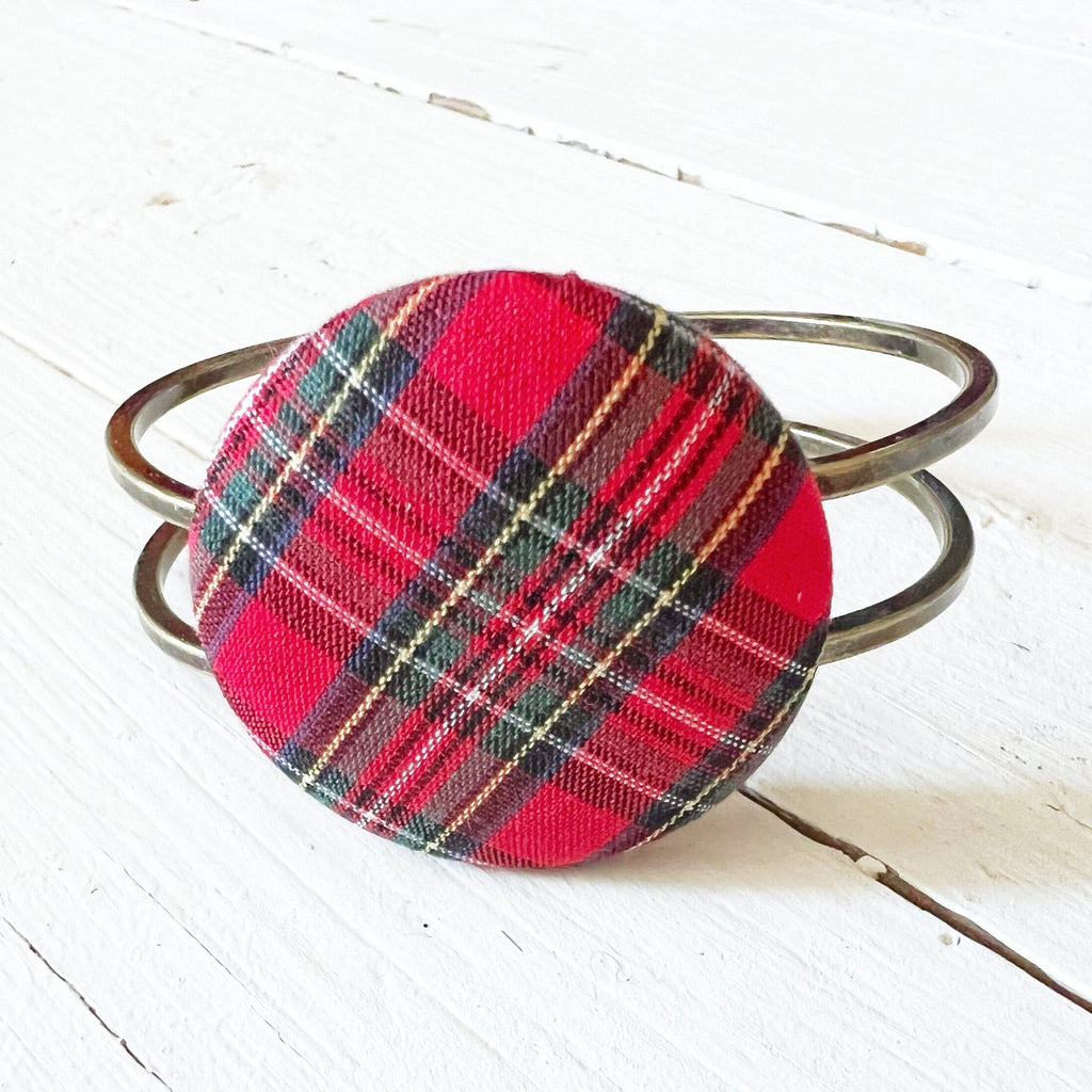 Bracelets - Stewart Tartan Plaid Cuff Bracelet For Christmas