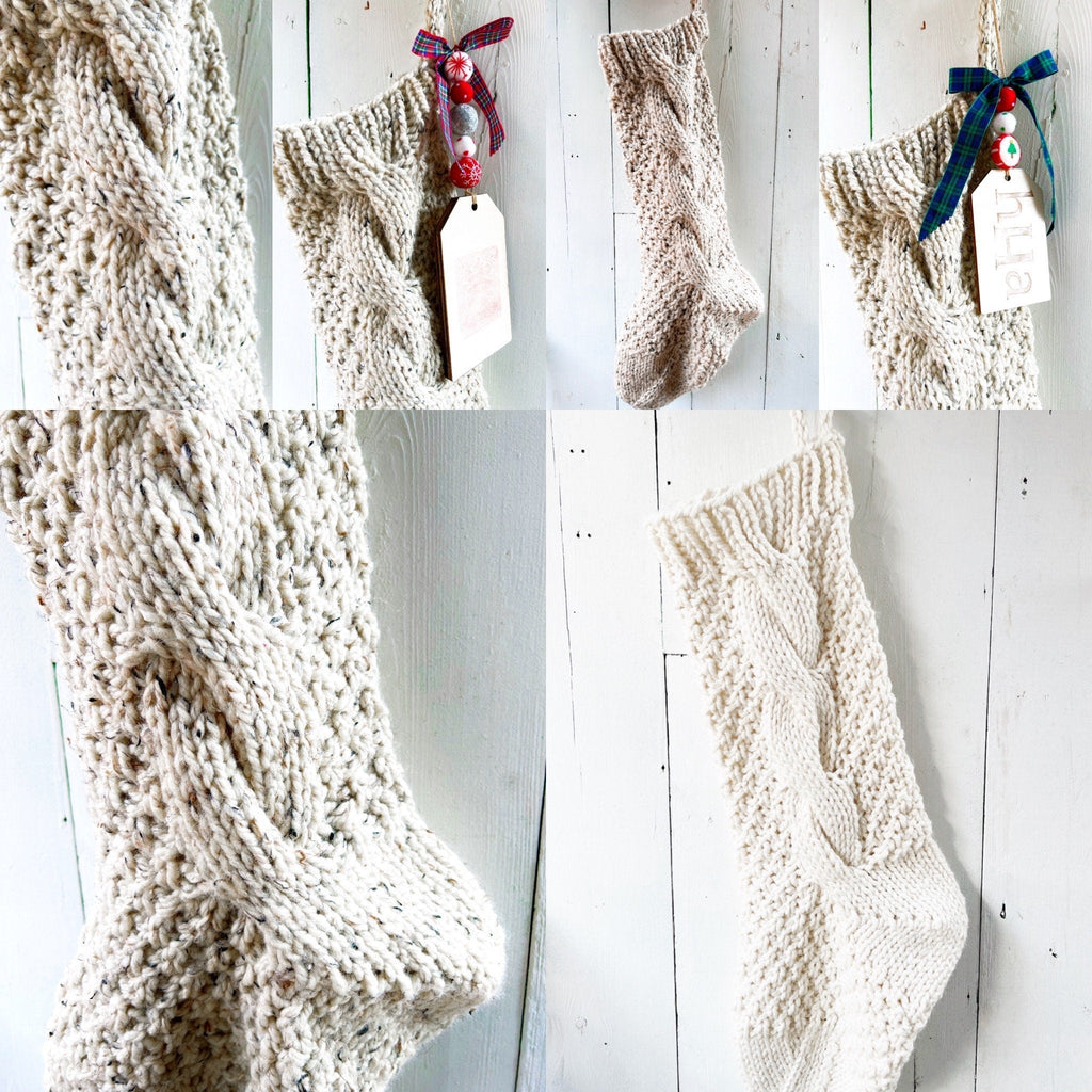 Personalized Cable Knit Stockings