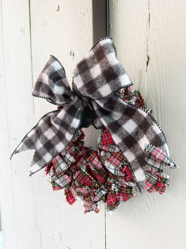 Rag Wreath - One Of A Kind - Wool Buffalo Wall Decor