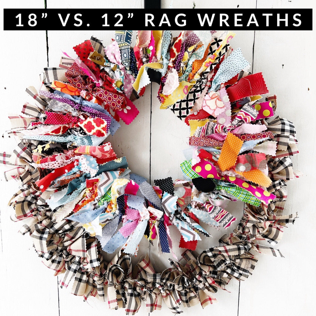 Rag Wreath - Campbell Tartan Rag Wreath - Year-Round Decor