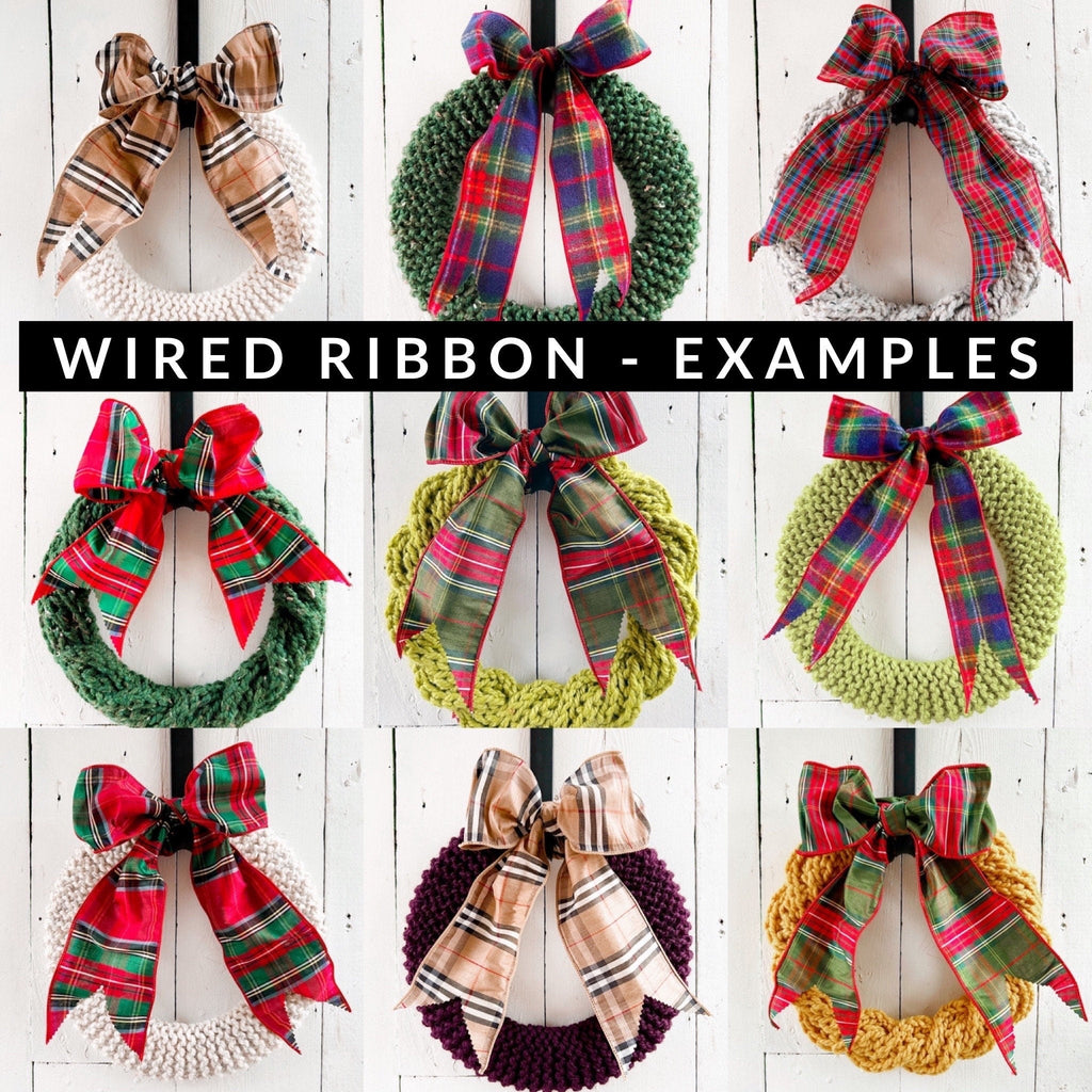 Tartan Christmas Ribbon - Perfect for Large Wreath Bows