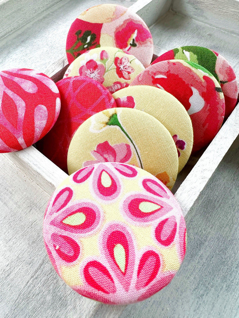 Handcrafted Assorted Flower Buttons 