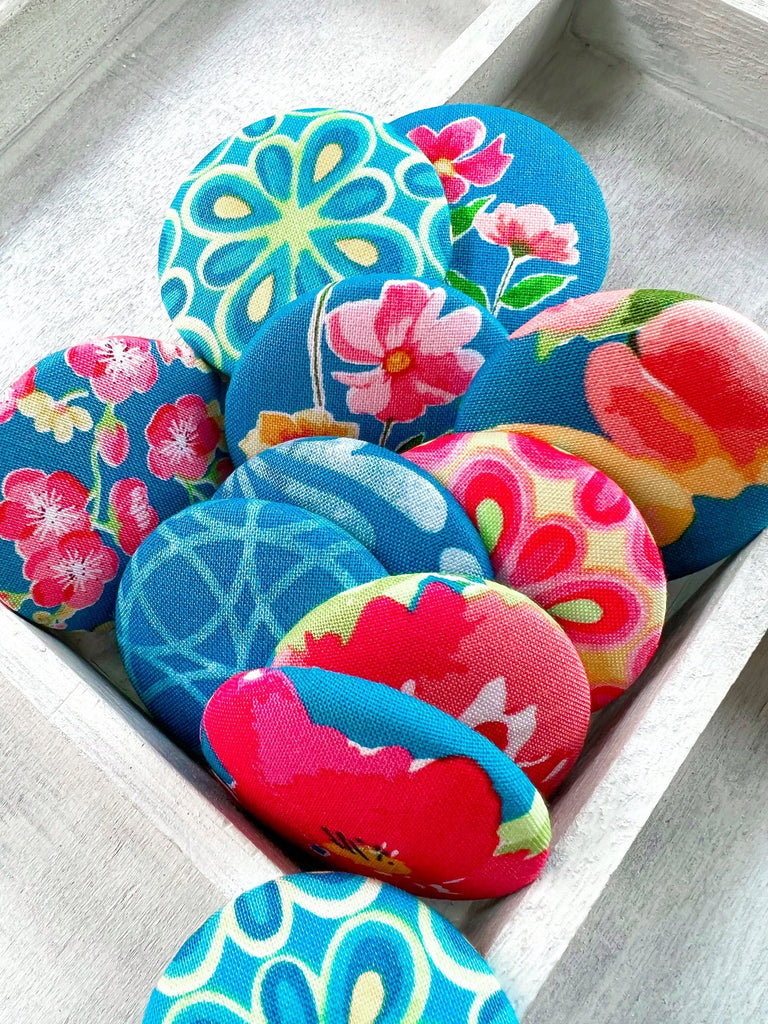 Sew On Buttons - Handcrafted Fabric Covered Buttons 