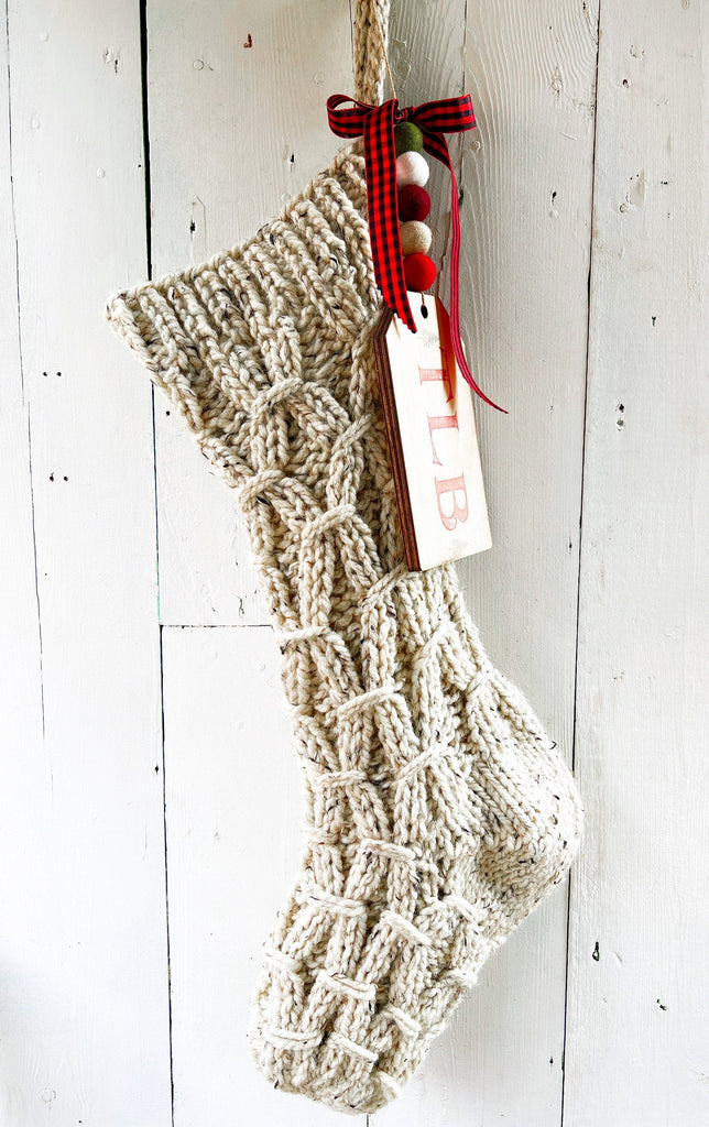 Personalized Hand Knit Christmas Stockings