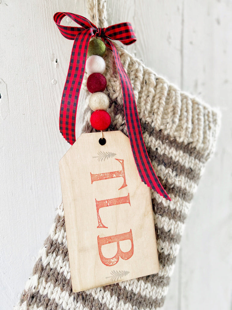 Custom Knit Striped Christmas Stockings