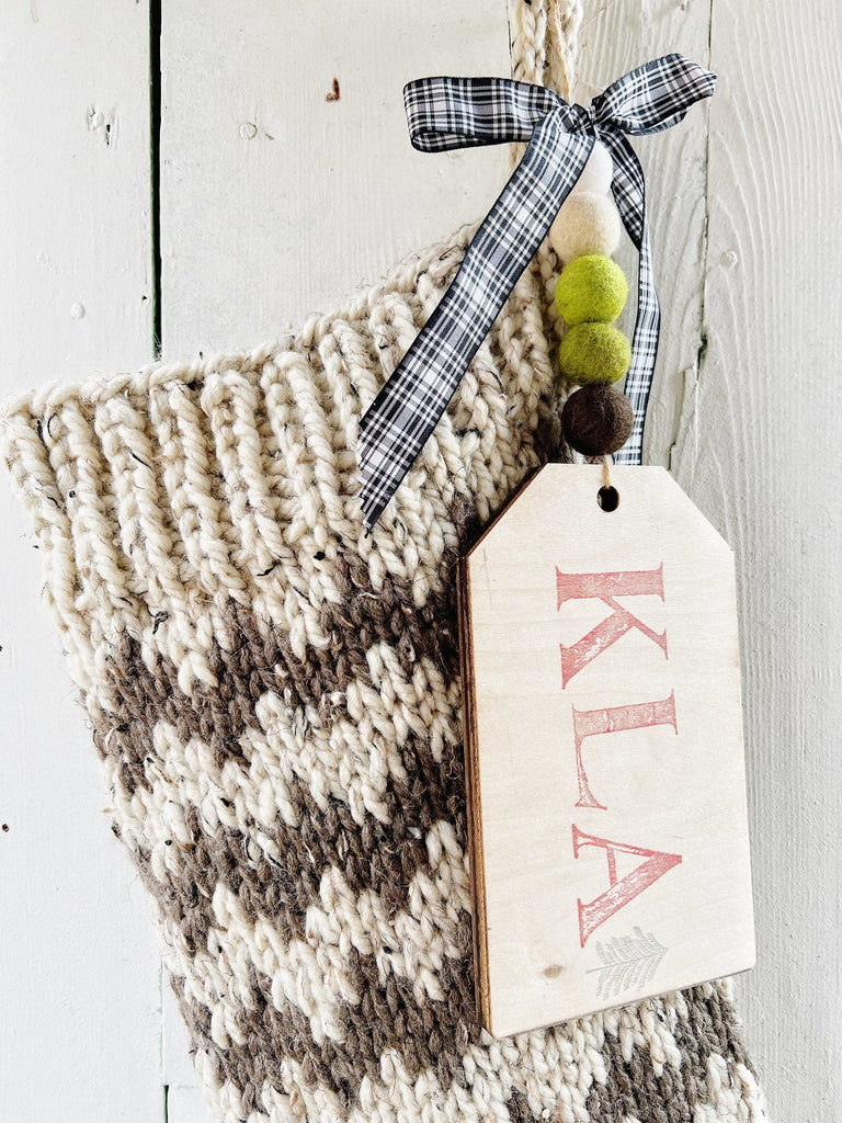 Custom Hand Knit Christmas Stockings 