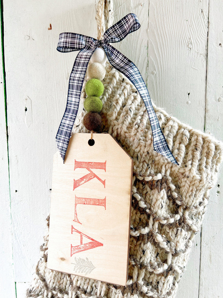 Hand Knit Christmas Stockings -  Personalized For Family