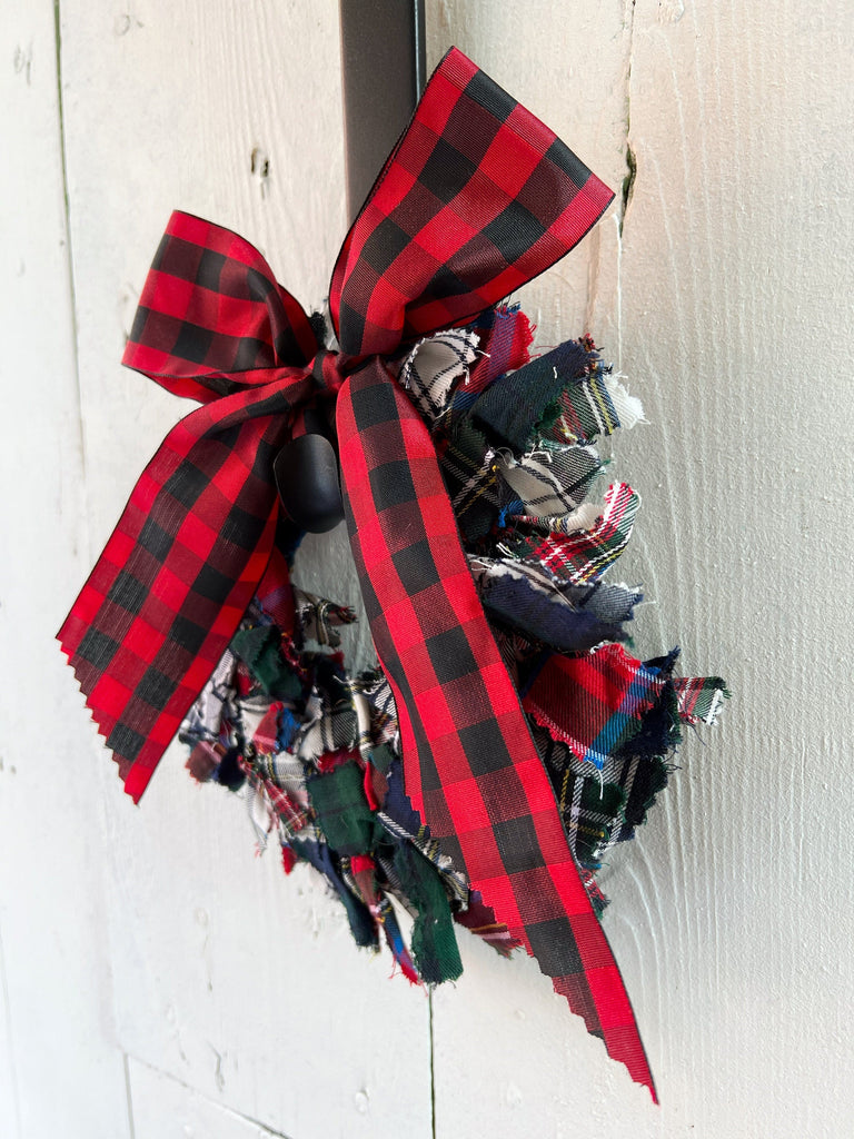 Rag Wreath - One Of A Kind - Everyday Farmhouse Style