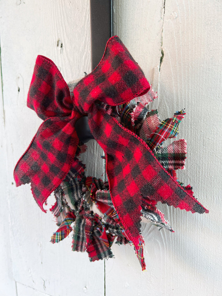 Plaid Christmas Everyday Wreath - Farmhouse Style