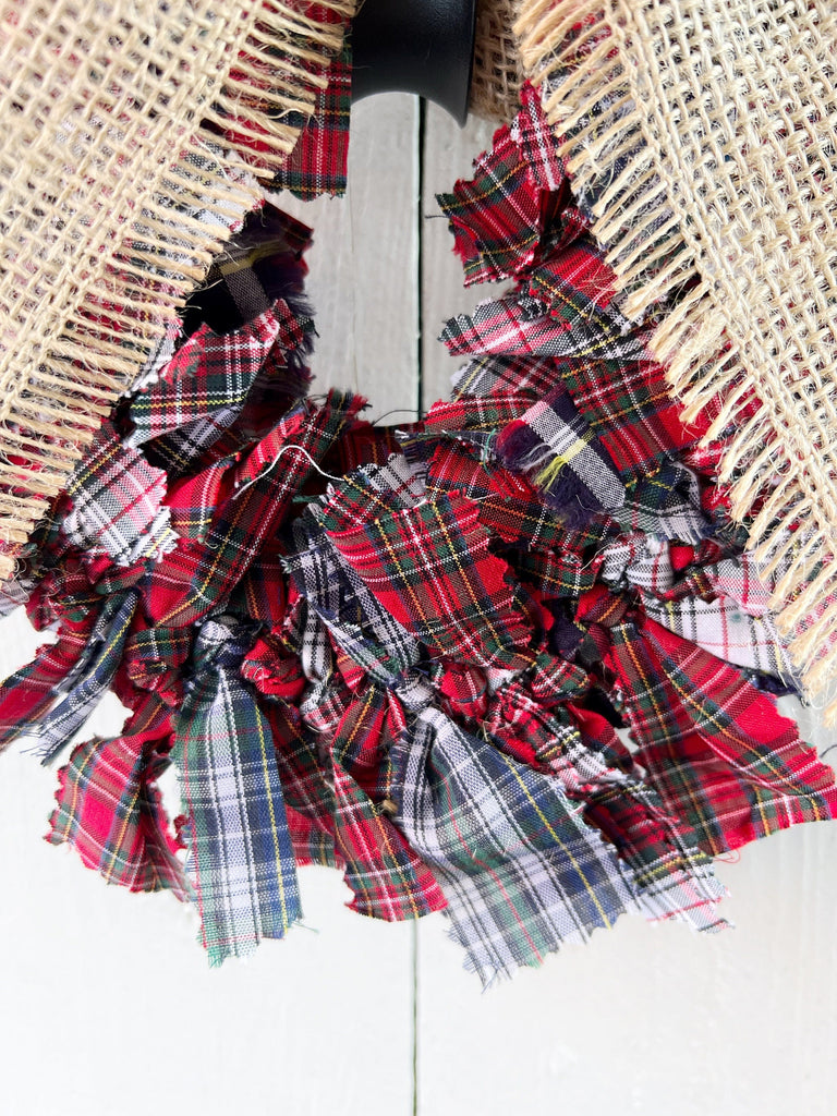 Rag Wreath - Holiday Or Year-Round Home Decor