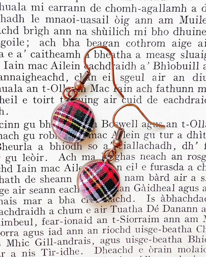 Stewart Tartan Plaid Earrings