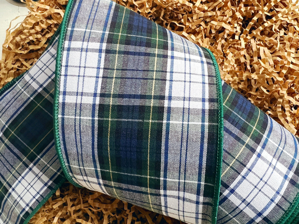  Blue Inverness Tartan Wired  For Weddings and Crafts