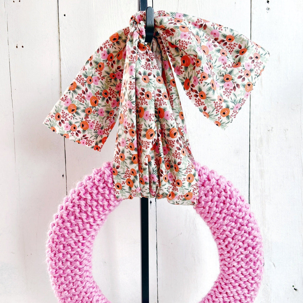 OOAK - Hand Knit Wreaths - Spring Wreath - 