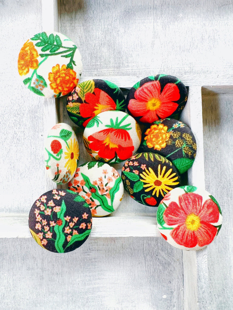 Sew On Buttons - Handmade Boho Flower Buttons