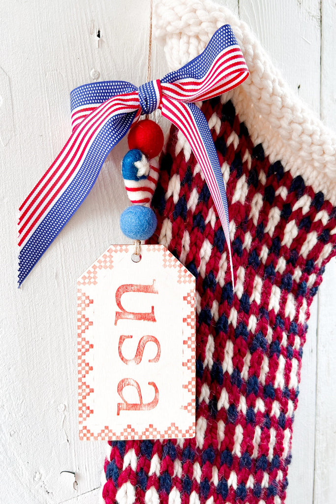 Holiday Decor With Chunky Fair Isle And Wool - stockings