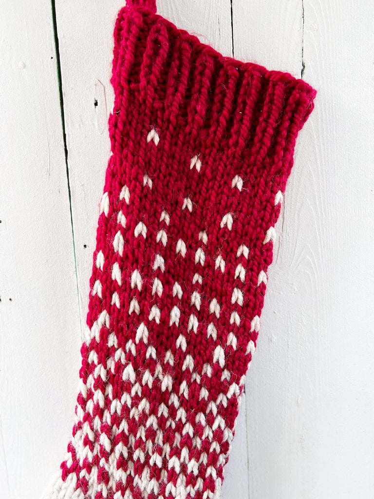 Hand Knitted Stockings - Chunky Wool Christmas Stockings