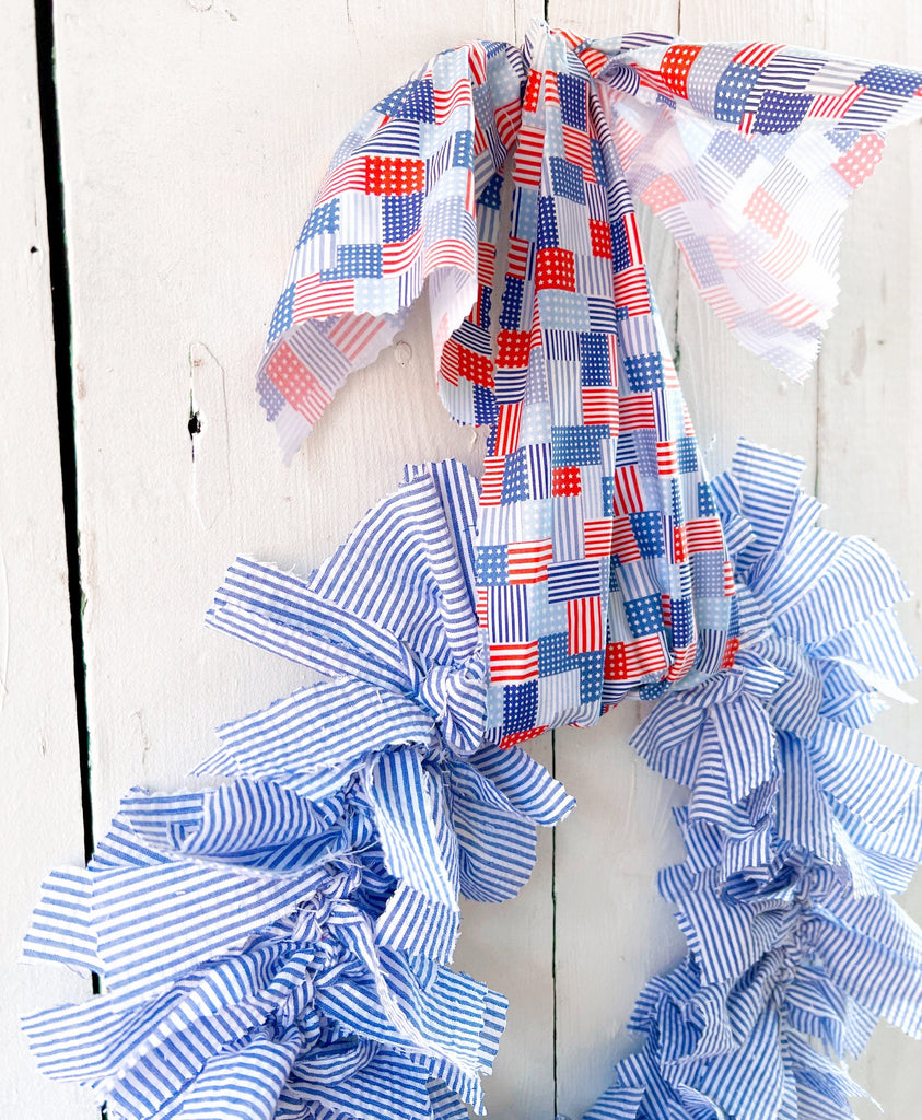 Farmhouse Wreath Patriotic Decor