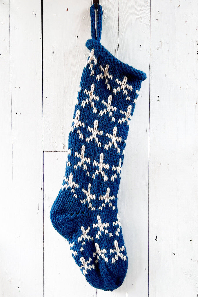 Knit Personalized Stockings With Star Fair Isle Design