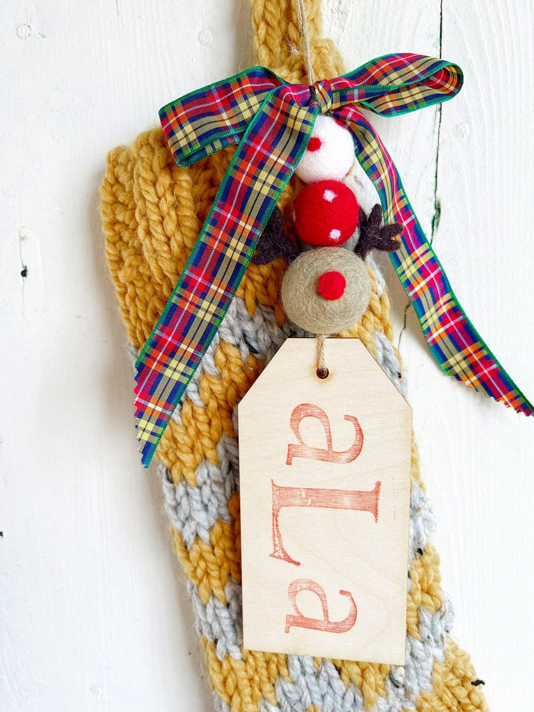 Chunky Knit Christmas Stockings Personalized