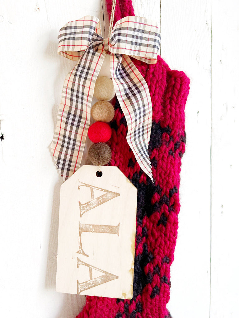 Ready To Ship Stockings - Chunky Knit Christmas Stocking