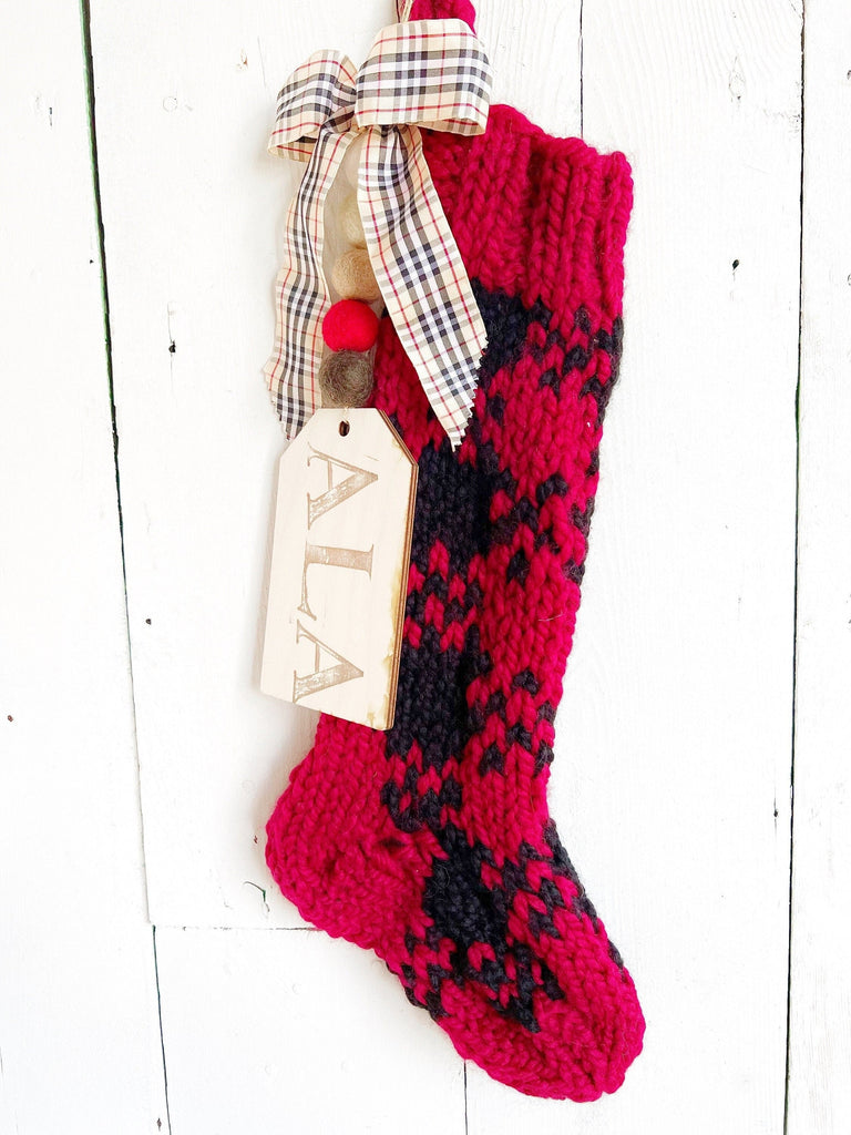 Buffalo Plaid Christmas Stockings