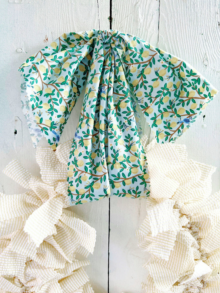 Rag Wreath - Artificial Seasonal Home Decor