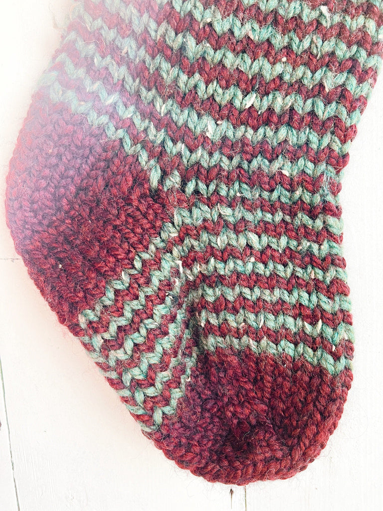 Ready To Ship - Personalized Knit Christmas Stocking