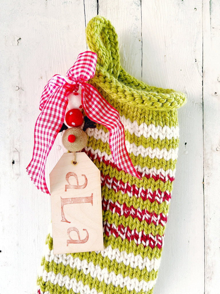 Personalized Striped Christmas Stockings For Kids