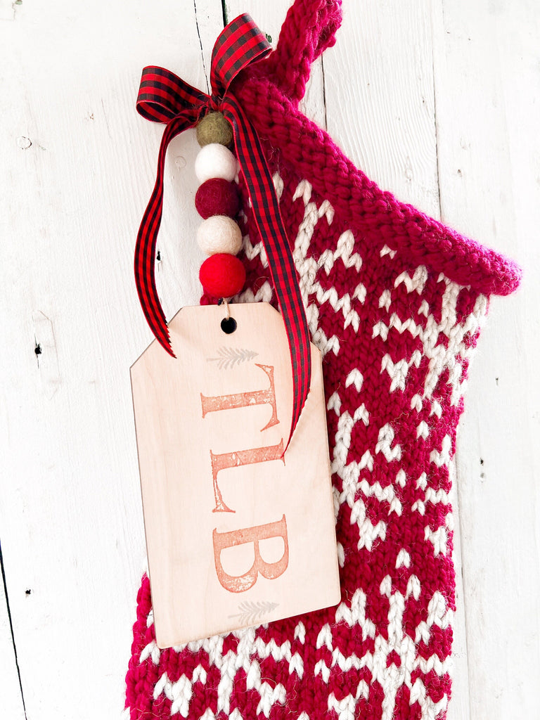 Fair Isle Wool Christmas Stockings
