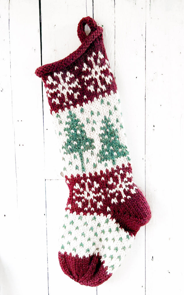 Personalized Snowflake Christmas Sampler Stocking 