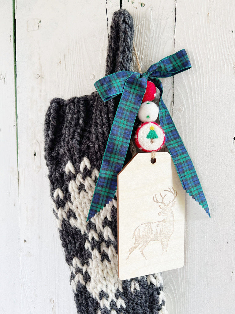 Ready To Ship Stockings - Personalized Buffalo Plaid 