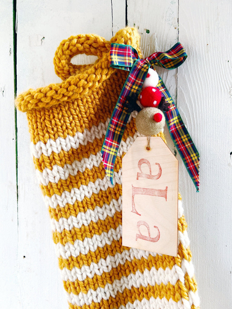  Personalized Stocking For Kids Striped Christmas 