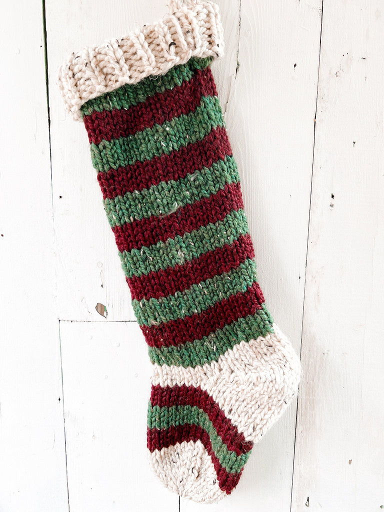 Ready To Ship Stockings - Striped Design For Kids And Family