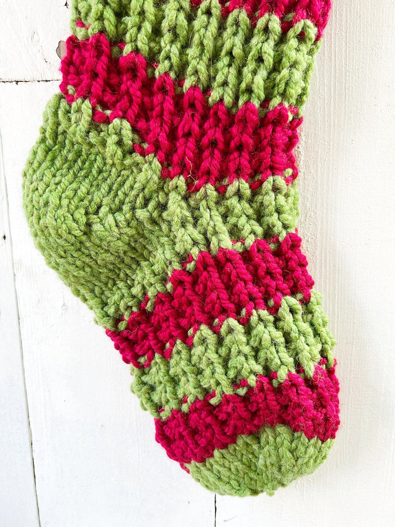 Ready To Ship Stockings - Knit Christmas Stocking