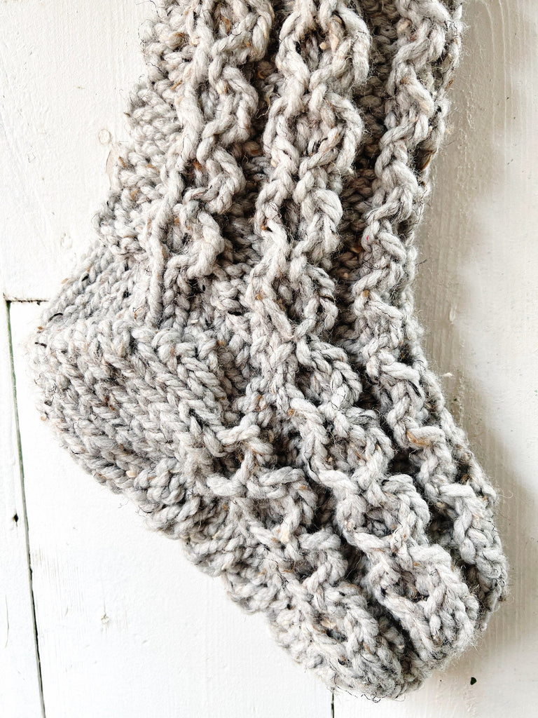 Ready To Ship Stockings - Cable Knit Christmas Stocking