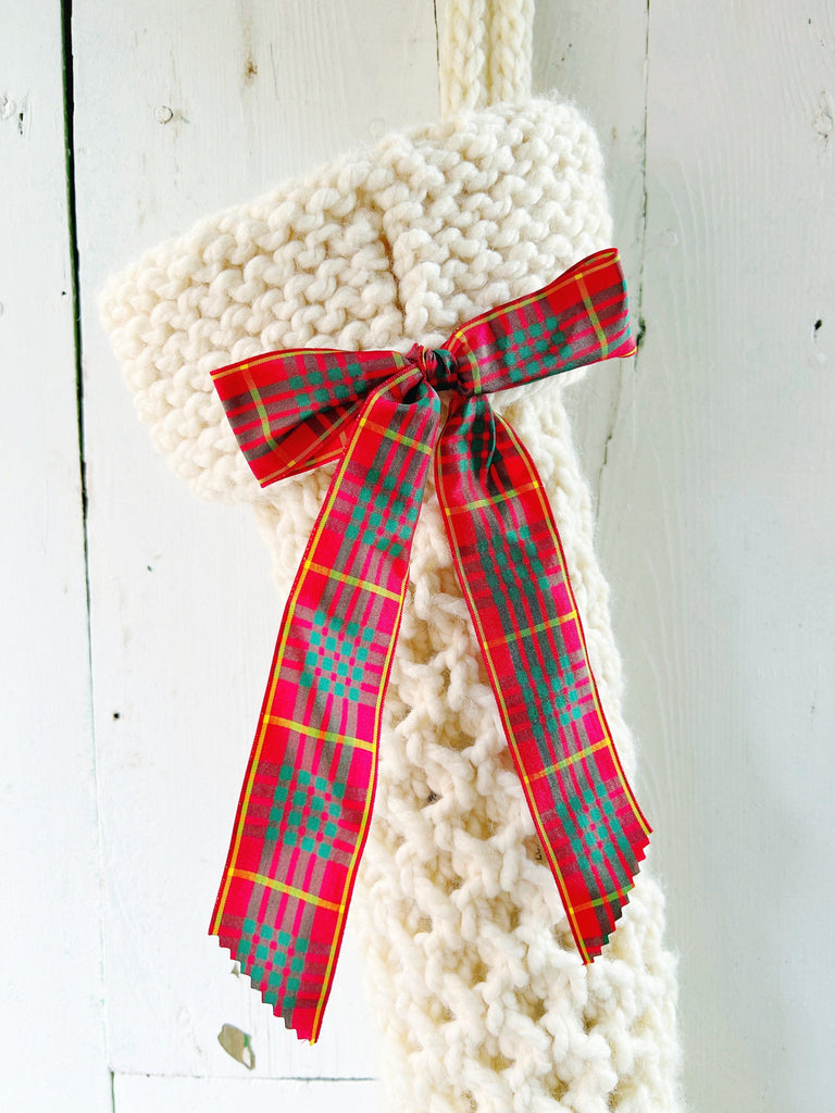 Personalized Cable Knit Christmas Stocking 