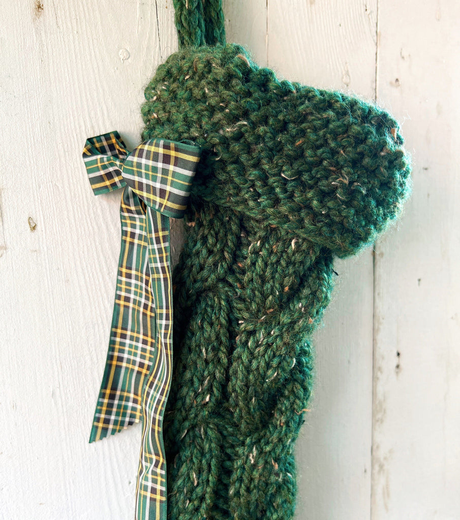 Chunky Cable Knit Christmas Stockings