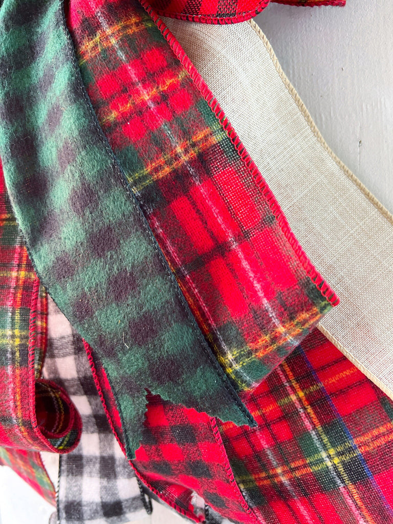 Oversized Bows - Tartan And Buffalo Plaid Ribbons